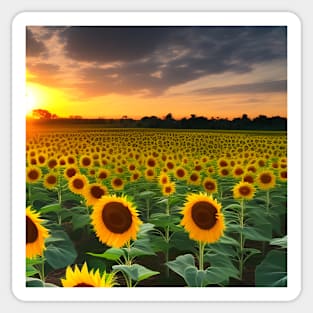 Hello Sunflowers Sticker